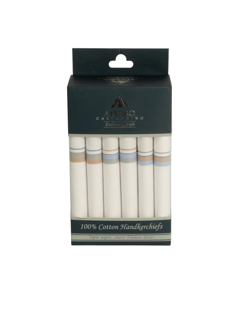 

Alvaro Castagnino Men Pack Of 6 Off-White Accessory Gift Set