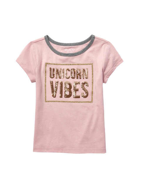 

The Childrens Place Girls Pink Printed Top