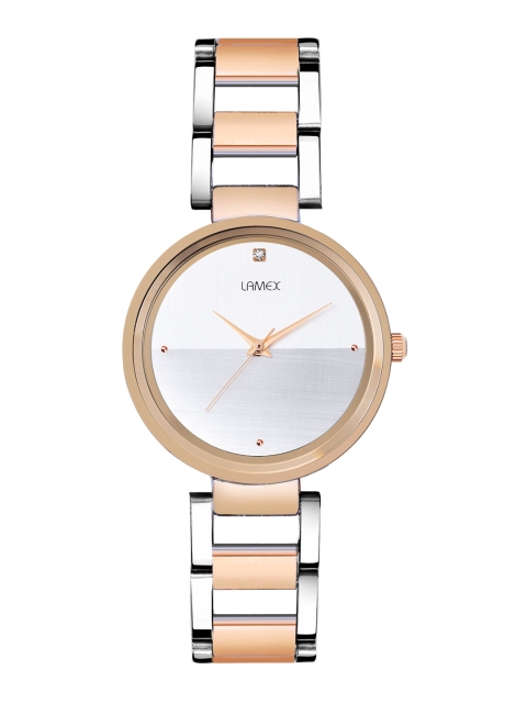 

LAMEX Women White & Rose Gold Analogue Watch 12512-SARINIERDLX-RG