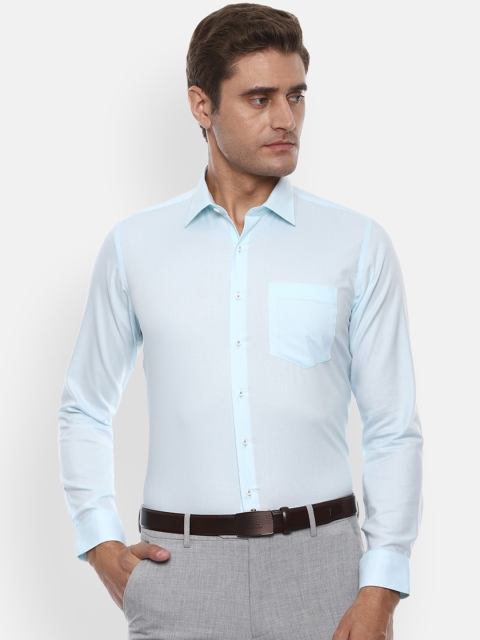 

Van Heusen Men Blue Slim Fit Solid Formal Shirt