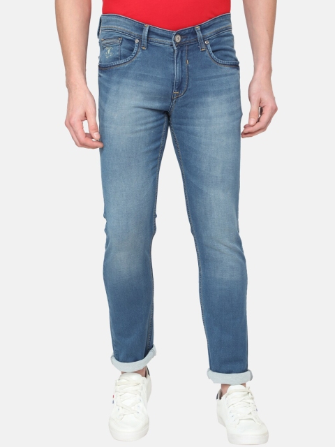 

Oxemberg Men Blue Slim Fit Mid-Rise Clean Look Jeans