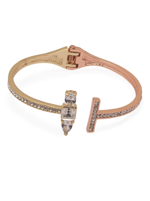 Globus Rose Gold & White Cuff Bracelet