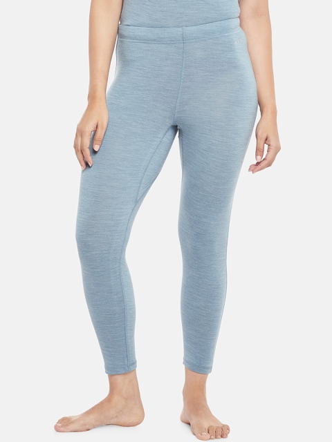 

Kosha Women Plus Size Sky Blue Merino Wool & Bamboo Thermal Leggings Pack of 2
