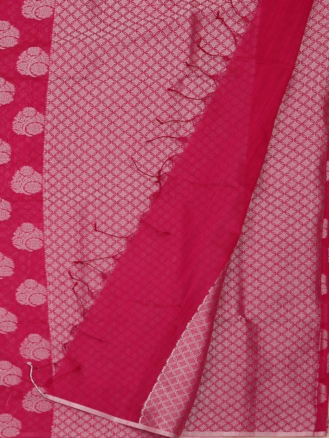 

Pothys Pink Woven Design Cotton Blend Saree