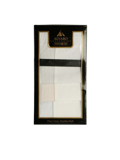 

Alvaro Castagnino Men Pack Of 10 White Handkerchief Gift Set