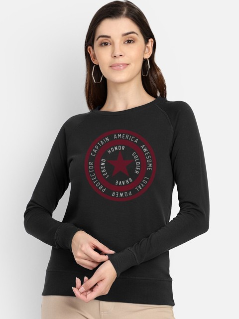 

Free Authority Women Grey Printed Sweatshirt