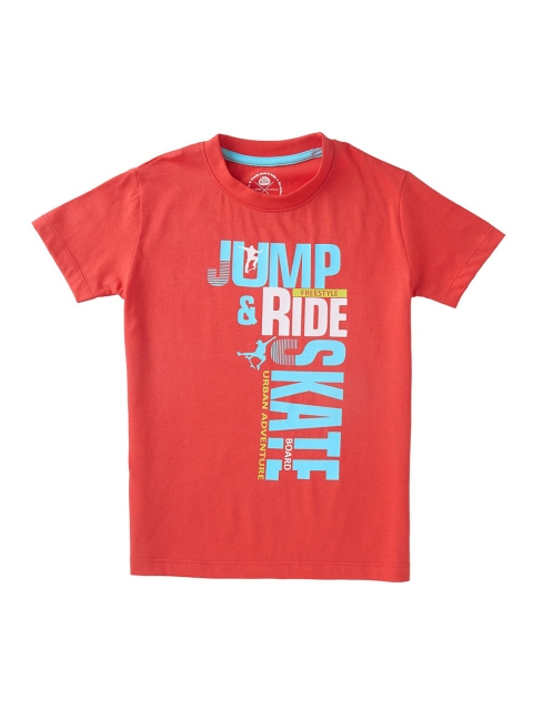 

Cub McPaws Boys Red Printed Round Neck T-shirt
