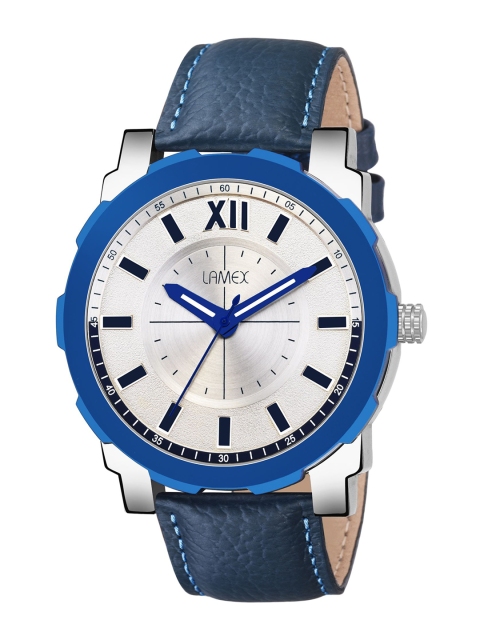 

LAMEX Men White & Blue Analogue Watch 11509-OBERONDLX