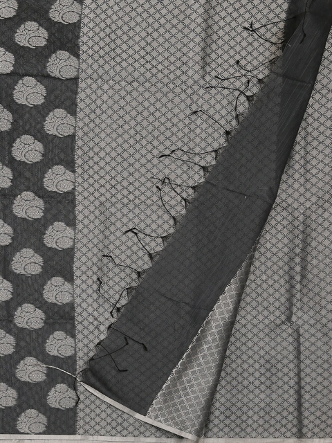 

Pothys Grey Woven Design Cotton Blend Saree