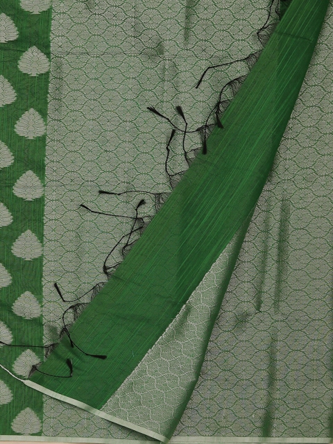 

Pothys Green Woven Design Cotton Blend Saree