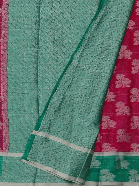 

Pothys Pink & Green Tissue Woven Design Saree