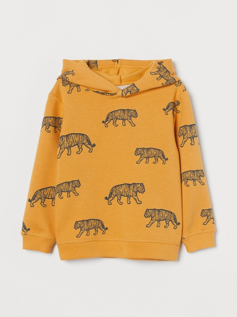 

H&M Boys Yellow Printed Hoodie