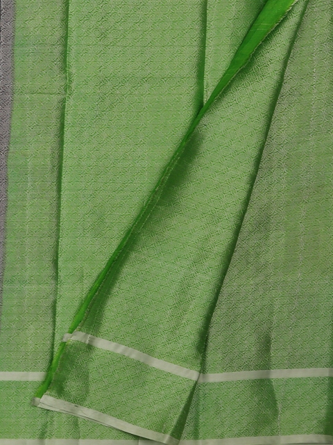 Pothys Green & Grey Tissue Woven Design Saree