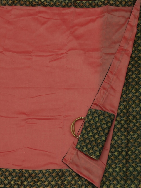 

Pothys Pink Solid Jute Silk Saree