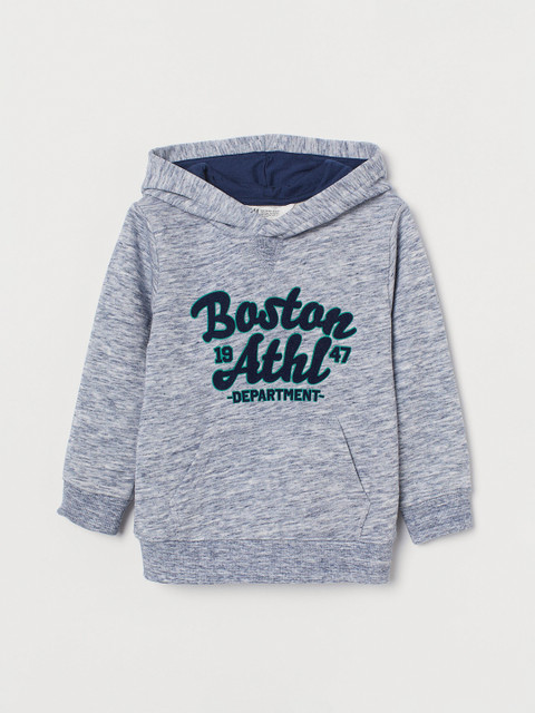 

H&M Boys Blue Cotton-Blend Hoodie