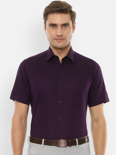 

Van Heusen Men Purple Slim Fit Solid Formal Shirt
