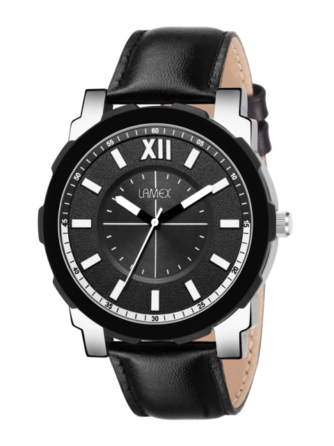 

LAMEX Men Black Analogue Watch 11509-OBERONDLX