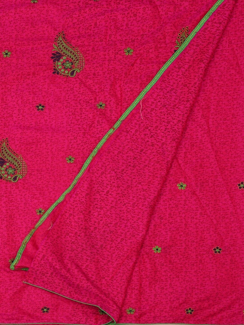

Pothys Pink Embroidered Art Silk Saree