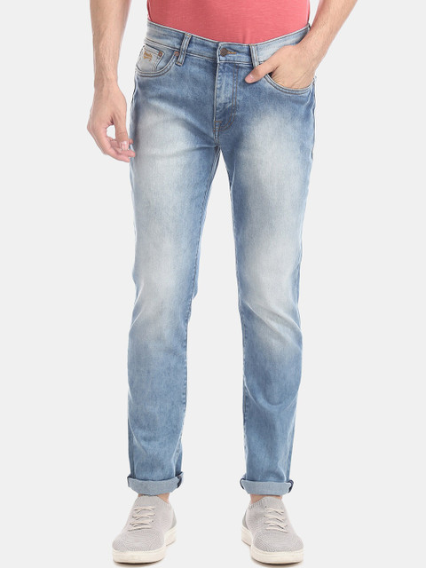 

Aeropostale Men Blue Slim Fit Mid-Rise Clean Look Jeans