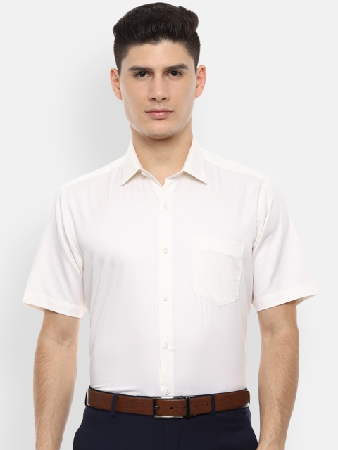 

Van Heusen Men White Regular Fit Solid Formal Shirt