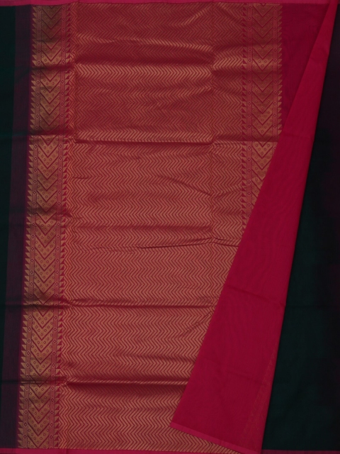 

Pothys Green & Red Silk Cotton Woven Design Saree