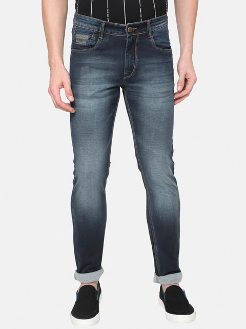 

Oxemberg Men Blue Slim Fit Mid-Rise Clean Look Jeans