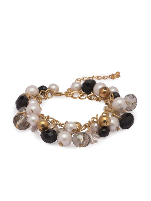 

Globus Black Gold-Plated Wraparound Bracelet
