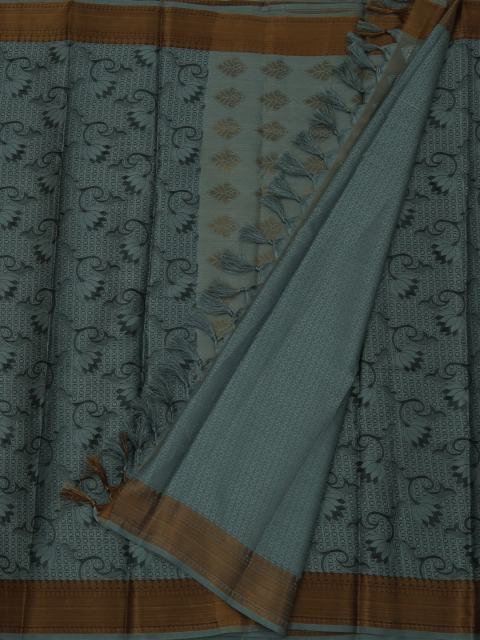 

Pothys Grey Woven Design Cotton Blend Saree
