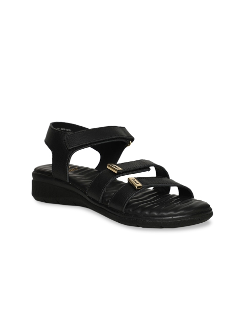 

Scholl Women Black Solid Leather Comfort Heels