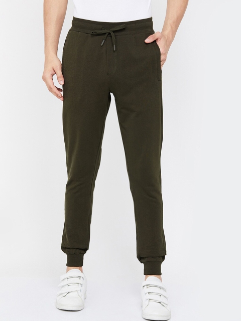 

Forca by Lifestyle Men Olive Green Solid Track Pants