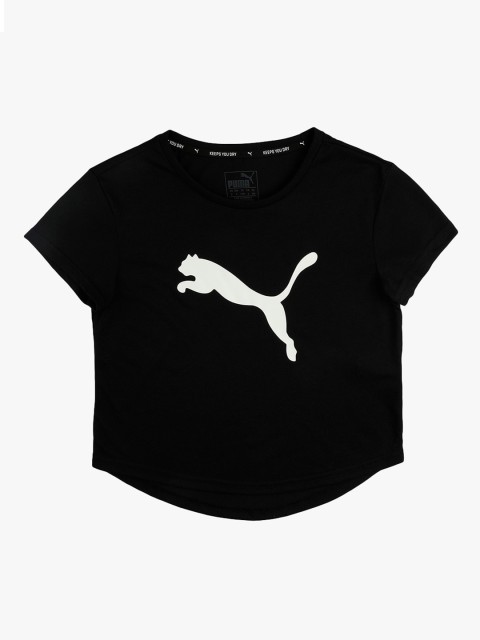 

Puma Girls Black Printed Round Neck T-shirt