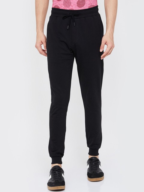

Forca by Lifestyle Men Black Solid Slim-Fit Joggers
