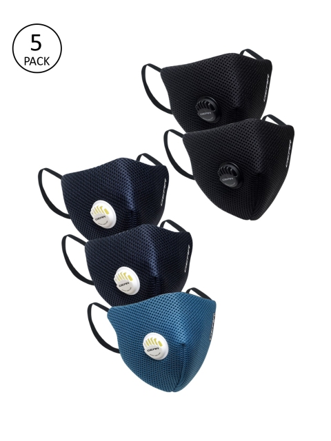

Gear Unisex 5 Pcs Solid 6-Ply Oxyvent G95 Outdoor Face Masks, Navy blue