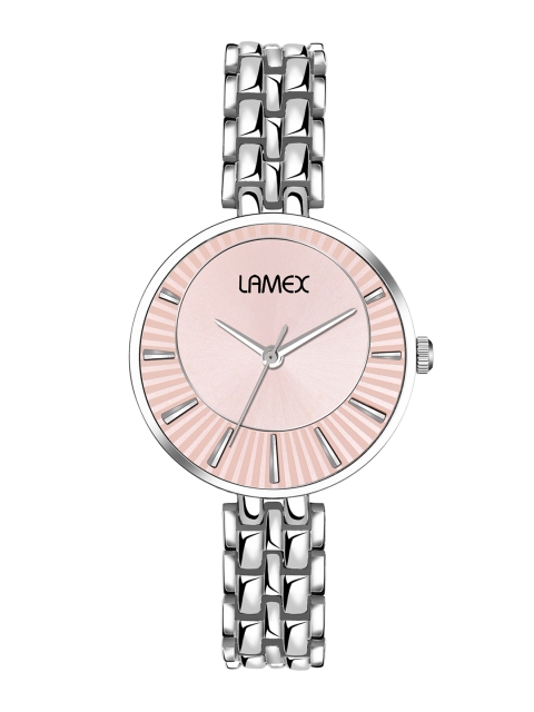 

LAMEX Women Pink & Silver-Toned Analogue Watch 6200-PREMIUMDLX