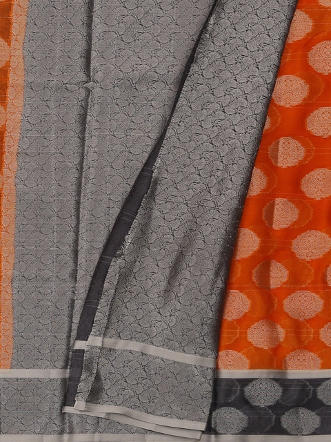 

Pothys Orange Woven Design Tissue Saree