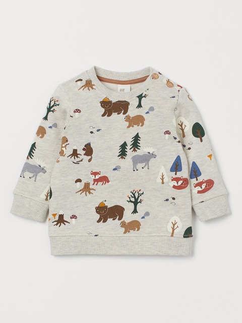 

H&M Boys Beige Sweatshirt with a Motif