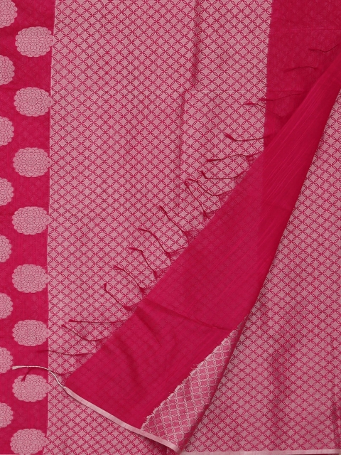 

Pothys Pink Woven Design Cotton Blend Saree