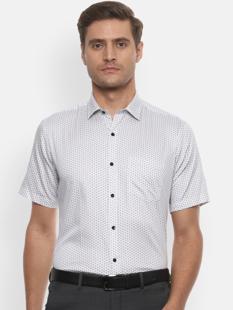 

Van Heusen Men White Regular Fit Printed Formal Shirt
