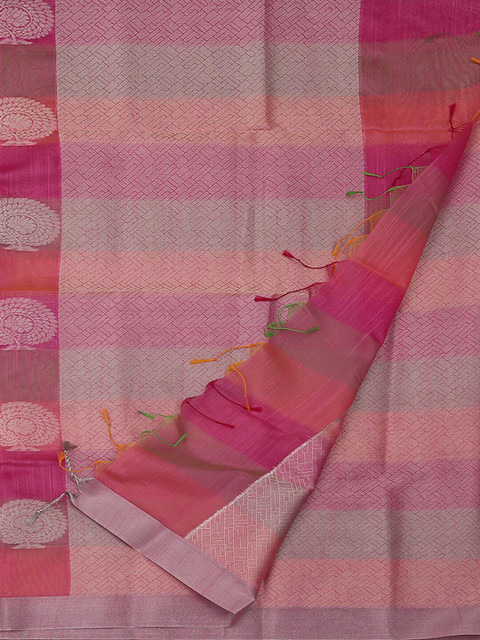 

Pothys Pink Woven Design Cotton Blend Saree
