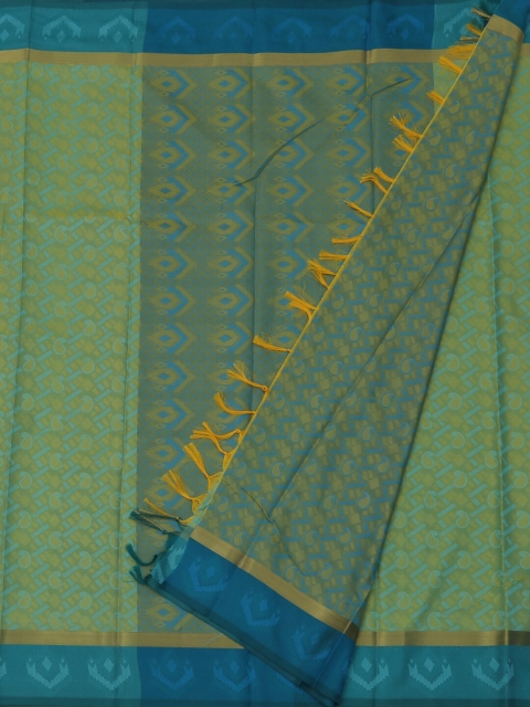 

Pothys Green & Blue Art Silk Printed Saree