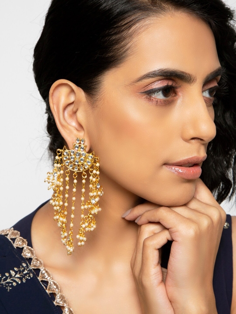 

INDYA Gold-Toned Classic Chandbalis