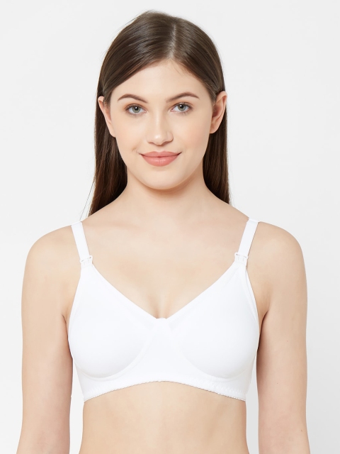 

Juliet White Solid Non-Wired Non Padded Maternity Bra 010000800000049