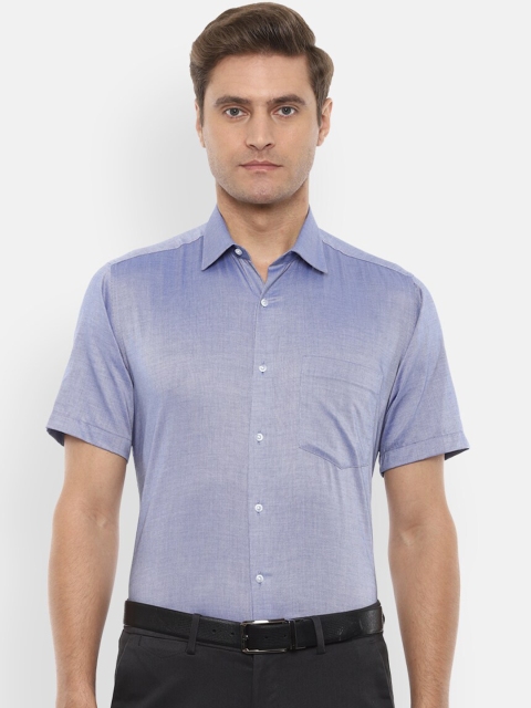 

Van Heusen Men Blue Regular Fit Solid Formal Shirt