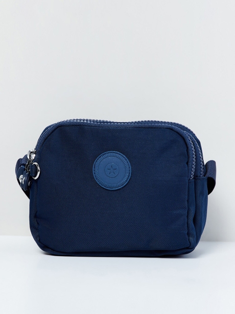 

max Blue Solid Sling Bag