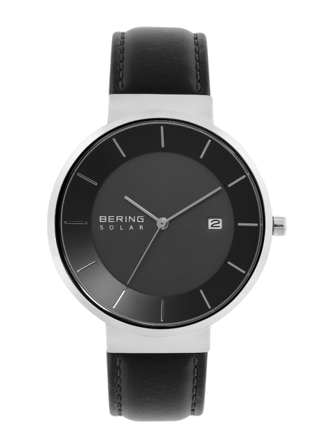 

BERING Men Black & Silver-Toned Analogue Watch 14639-402