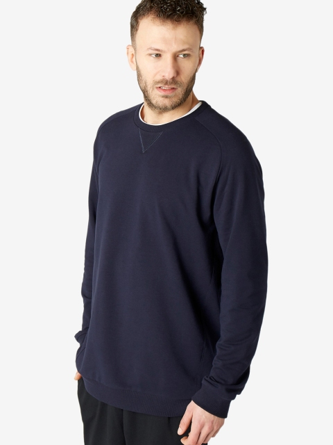 

Domyos By Decathlon Men Navy Blue Solid Sweatshirt 120