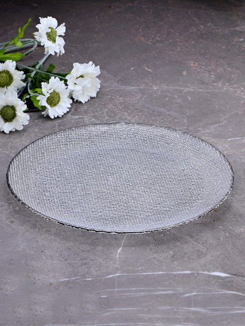 

Pure Home and Living Transparent Textured Dinner Plate