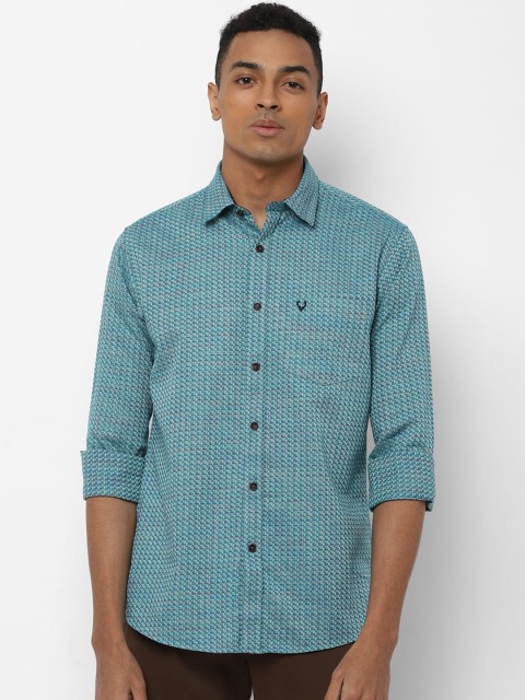 

Allen Solly Men Blue Slim Fit Checked Casual Shirt