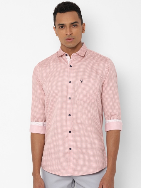 

Allen Solly Men Pink Regular Fit Solid Casual Shirt