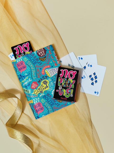 

Chumbak Unisex Notebook & Playing Cards Set Just Indian Things Gift Box, Multi